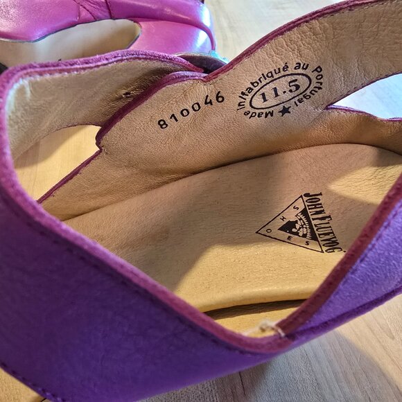 John Fluevog PREPARES GUIDE hot pink platforms - Picture 4 of 4